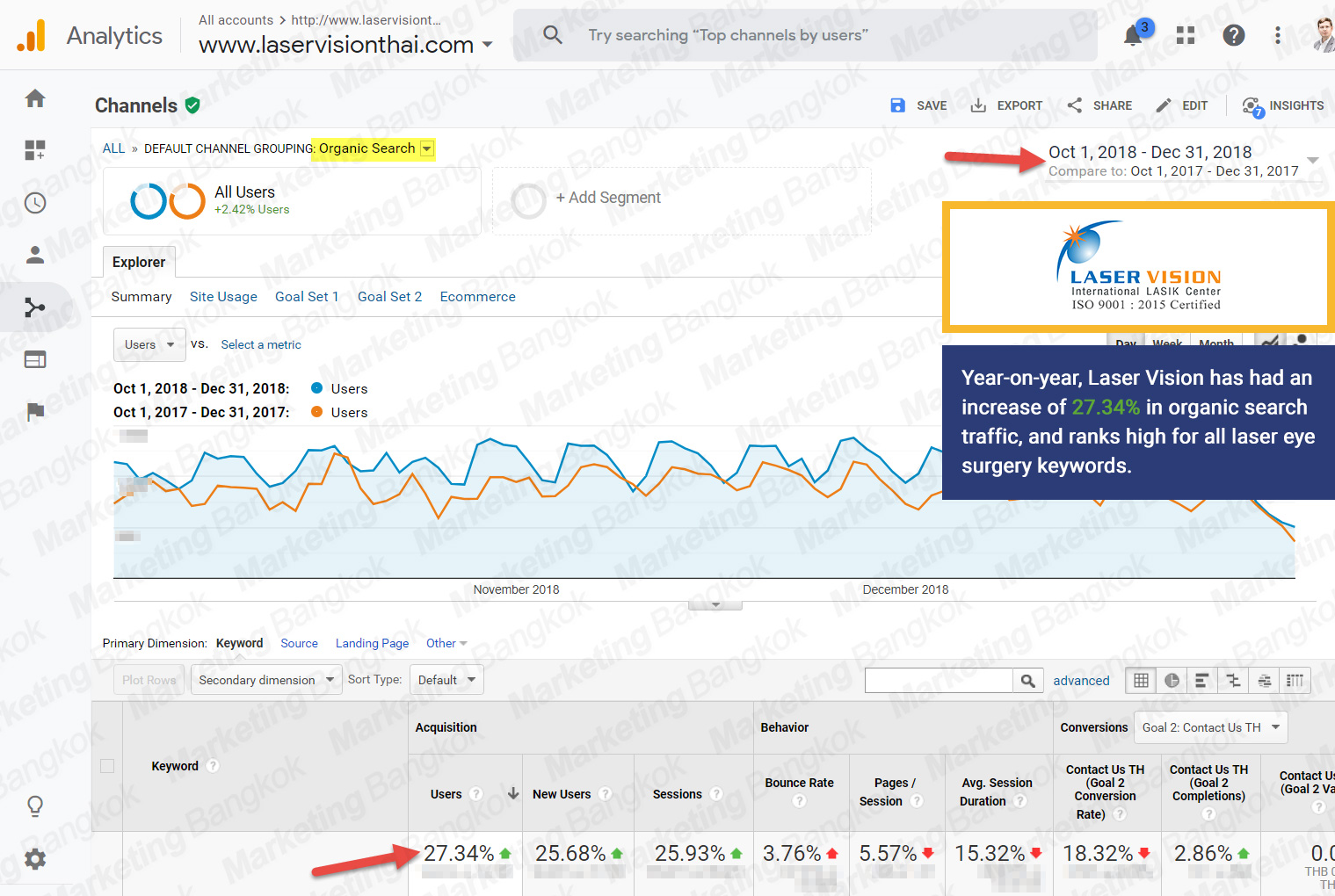 Laser Vision SEO Results