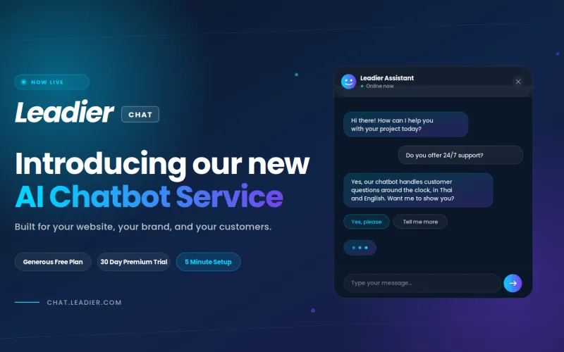 Introducing Our New AI Chatbot Service: Leadier Chat