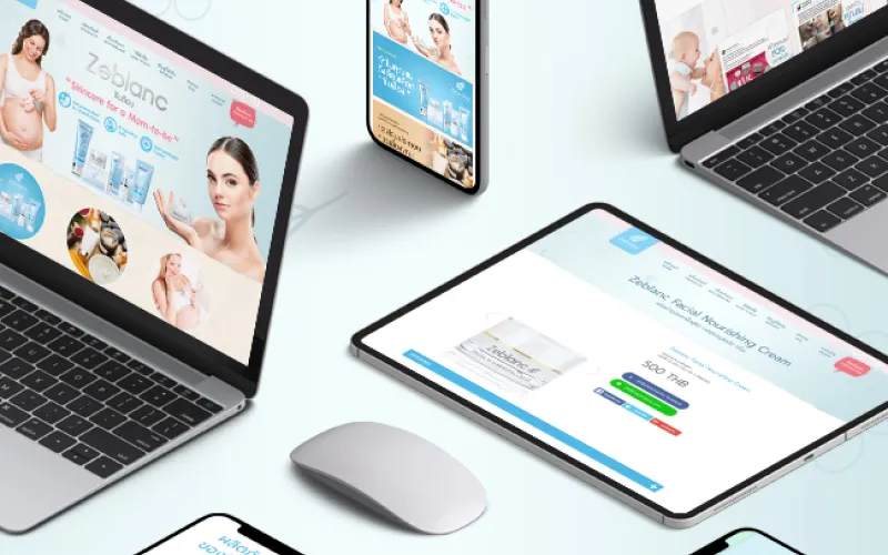 Zeblanc WooCommerce Website