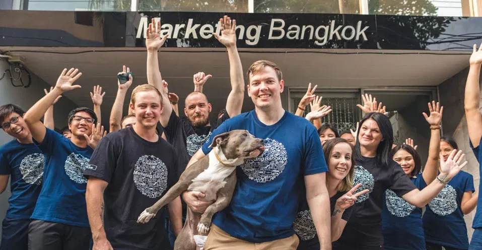 The Marketing Bangkok team outside our Bangkok office