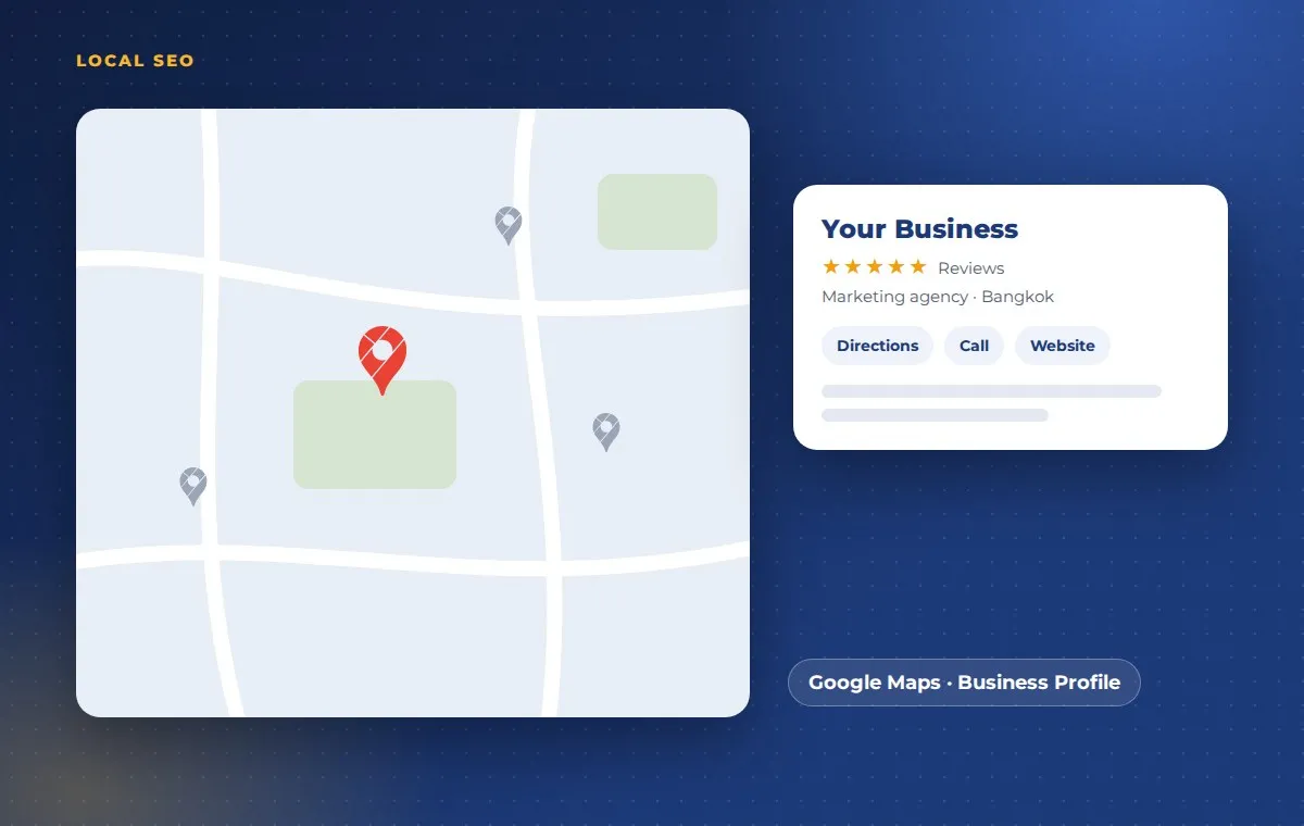 Local SEO: your business on Google Maps with reviews