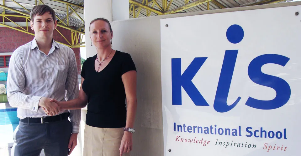 Marketing Bangkok Managing Director with Head of Marketing for KIS International School